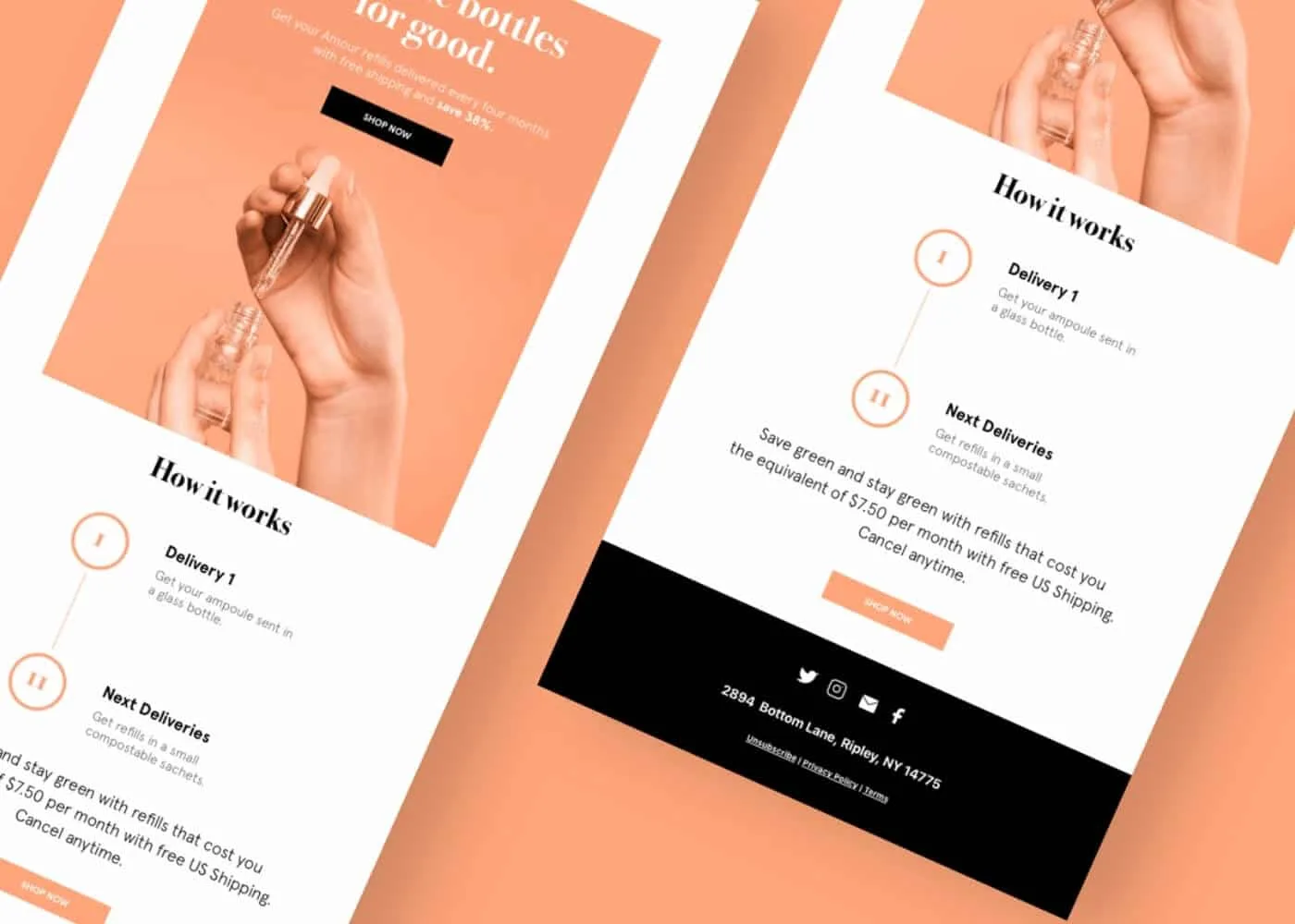 Beauty Minimalist Email Newsletter