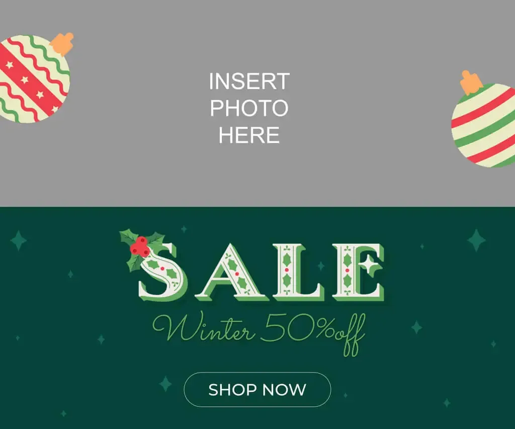 Fifty Off Festives Banner Ad Template