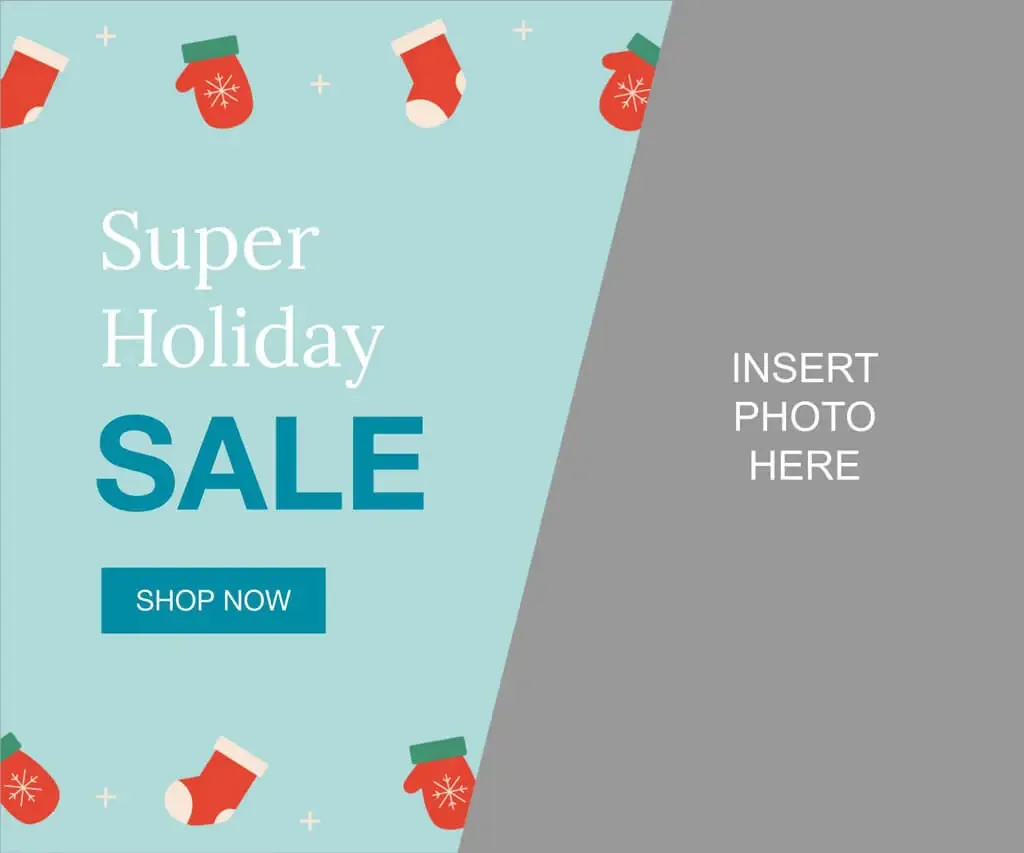 Holiday Blues Christmas Banner Ad