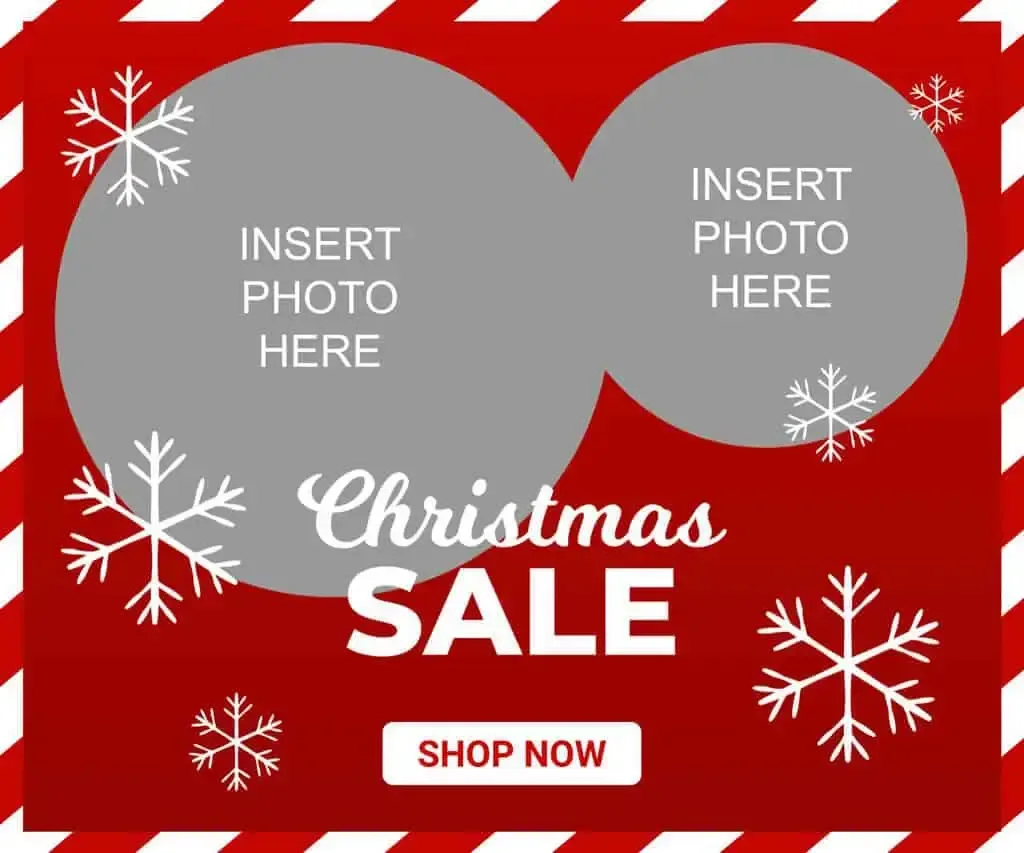 Snowflake Special Christmas Banner Ad Template