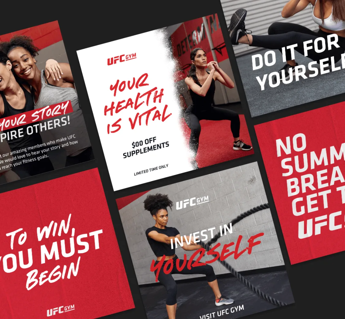 UFC Gym Animation Social Media Post