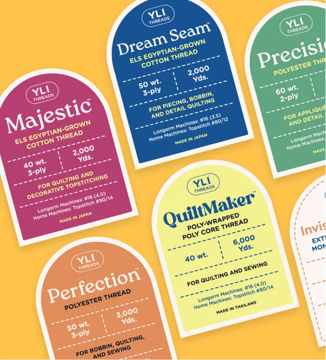 YLI Threads packaging by Design Force