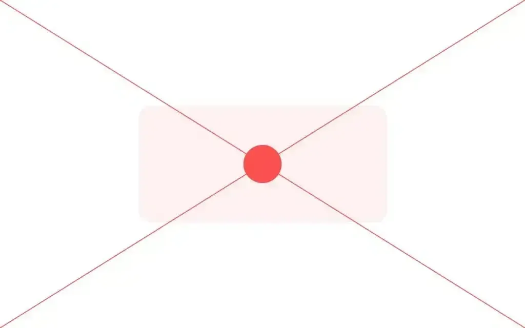 Geometric center design composition layout