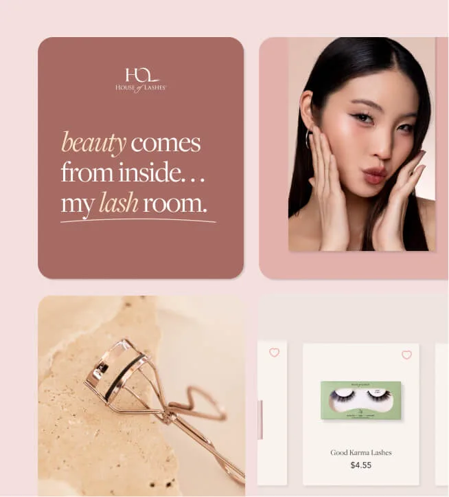House of Lashes social media by Design Force