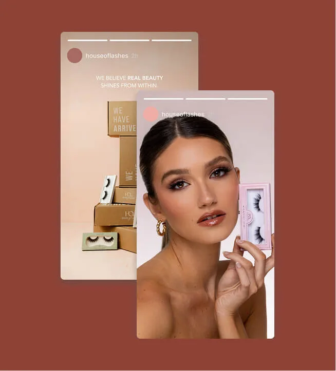 House of Lashes social media by Design Force