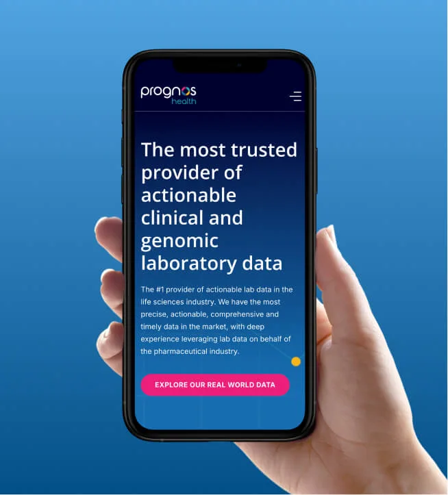 Prognos Health website by Design Force