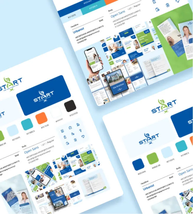 START Center branding by Design Force
