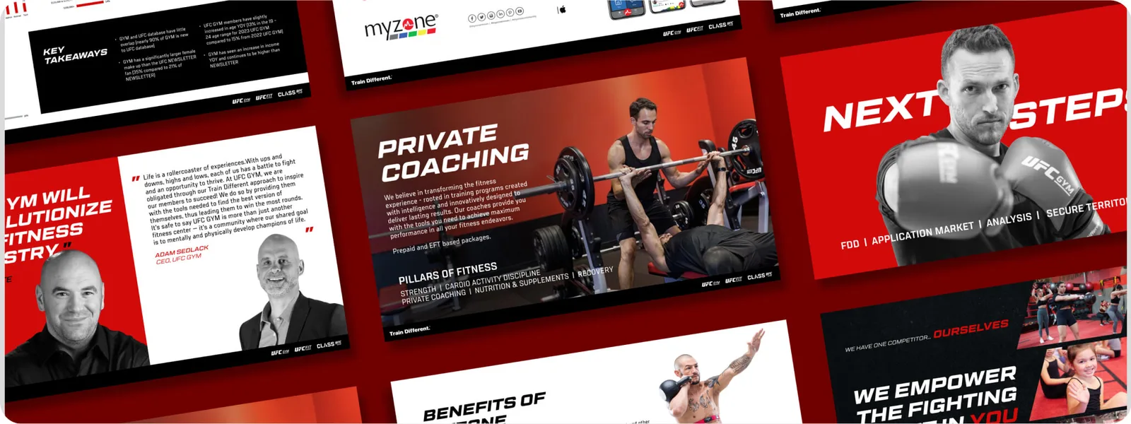 UFC Gym PRESENTATION DESIGN