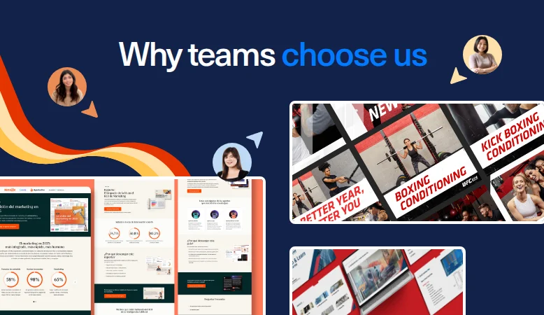 Why teams choose us: work for HubSpot, UFC GYM and others