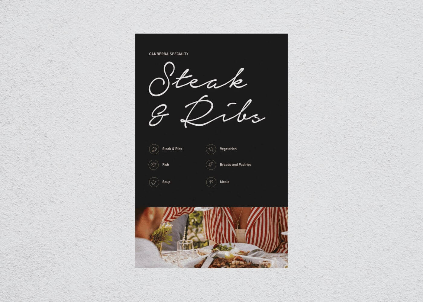Canberra Specialty_steak and ribs_menu cover design