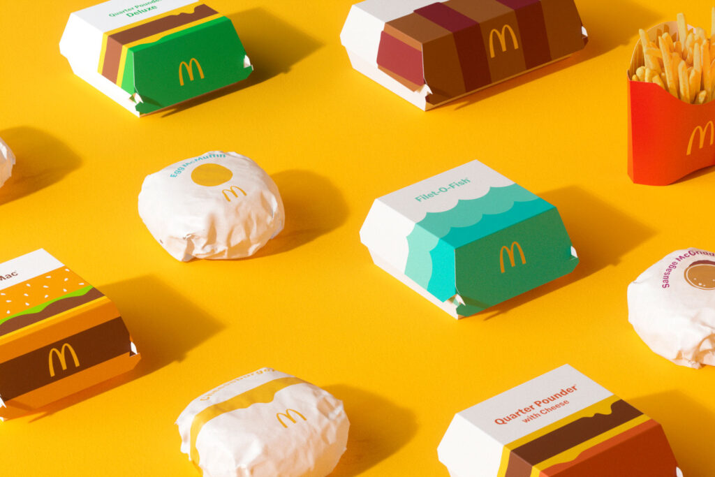 Inspired by: McDonald's playful new packaging design.