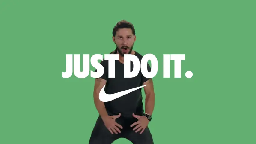 image of Nike's campaign "Just do it". An example of aspirational branding.