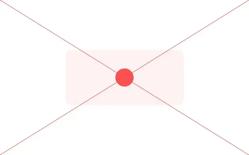 Geometric center design composition layout