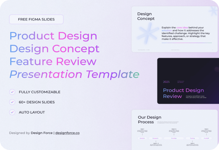Promotional banner for free Figma deck template download.